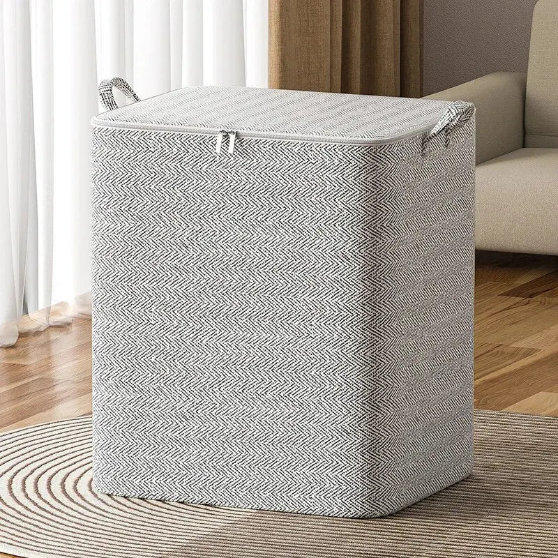 eybag 1pc Household Large Capacity Storage Bag Non-woven Material, Closet Wardrobe Organizer Can Be Used For Quilt Clothing, Toys