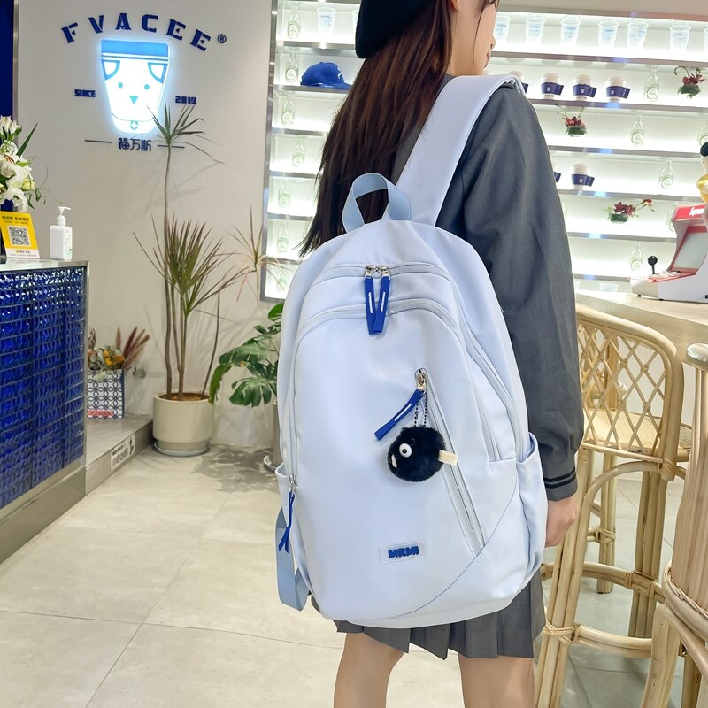 eybag Multi-pocket Women Backpack Female Casual Daily Travel Bag High Quality Schoolbag for Teenage Girls Boys Book Knapsack New