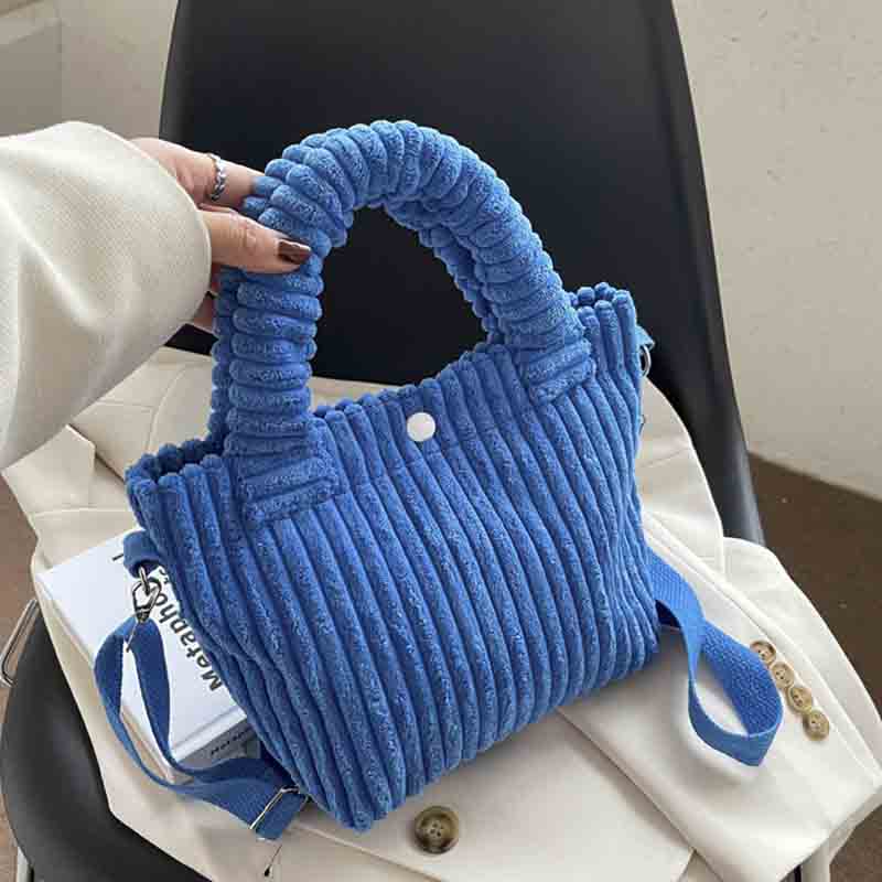 eybag Corduroy Women's Bag Autumn Winter New Soft Handbags Cute Totes Fashion Casual Female Crossbody Shoulder Tote Bags for Women