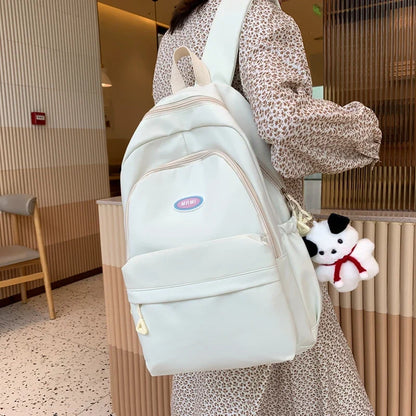 eybag Solid Nylon College Backpack Women Fashion Laptop School Bag For Teenage Girl Travel Waterproof Book Bag Female Kawaii Backpack