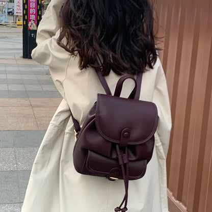 eybag Fashion Women PU Leather Backpack Fashion School Bags for Female Shoulder Bags Mochila Feminina Ladies Hand Bag Daypack Bagpack