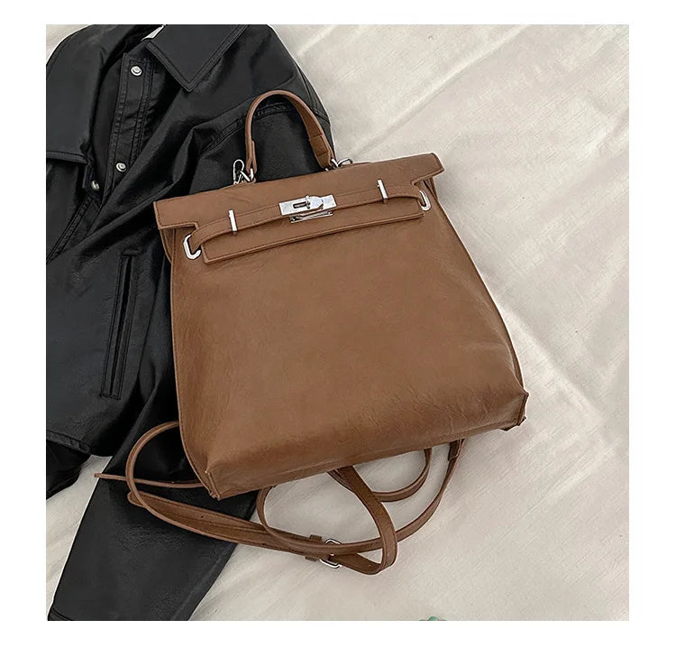 eybag Japan Style Design Sense Niche Bag Handbag Women's New Korea Large Capacity Tote Bag Fashionable Kelly Bag Backpack