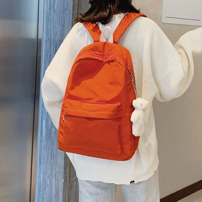 eybag Girls' Schoolbag New Simple Korean Version High School Student Backpack School Versatile Casual Computer Bag