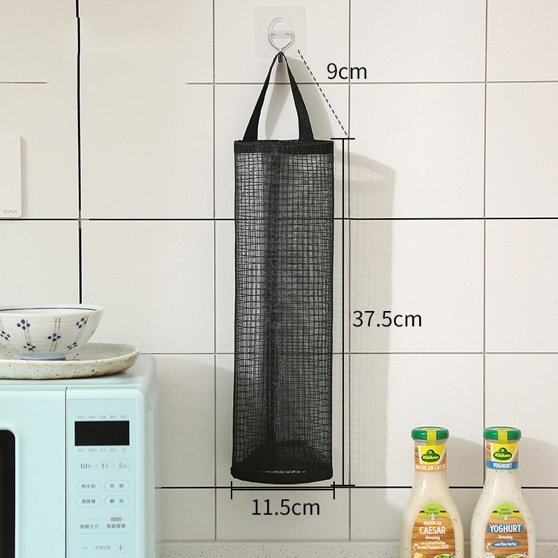 eybag Garbage Bag Storage Kitchen Garbage Organizer Plastic Bag Holder Organizing Hanging Garbage Collection Storage Bag