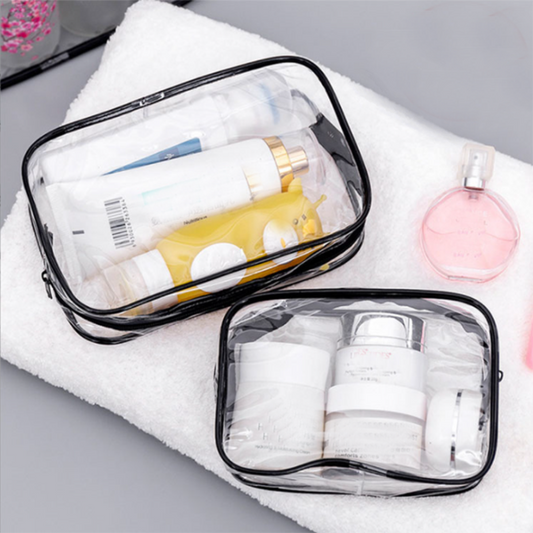 eybag Transparent Cosmetic Bag PVC Women Zipper Clear Makeup Bags Beauty Case Travel Make Up Organizer Storage Bath Toiletry Wash Bag