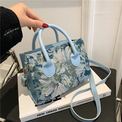 eybag Floral Graphic Satchel Bag