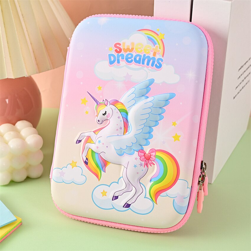 eybag Pencil Cases Unicorn Trousse Kawaii Stationery Licorne Etui Estuche Case School Supplies Cute Papeleria Astronaut Pencil Box Bag