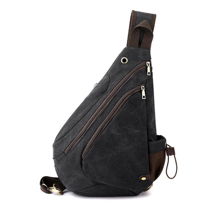 eybag New Trend Crossbody Leisure Men Party Travel Small Shoulder Multi-function Nylon Casual Chest Bags With Big Pockets Zipper