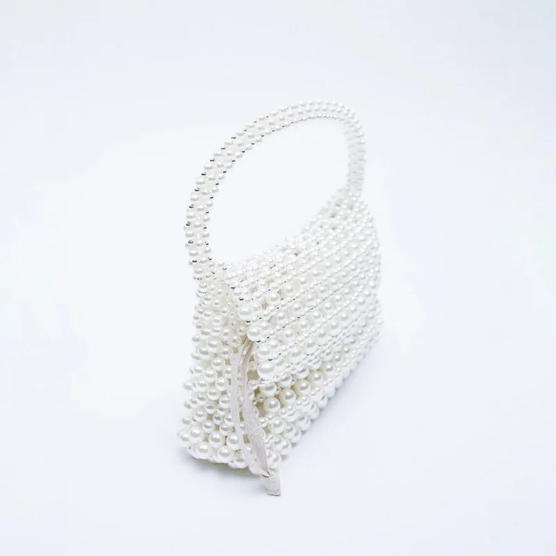 eybag Handmade Pearls Bag Luxury Beaded Women Handbags Brand Designer Bags for Women Shoulder Bag Wedding Evening Purse Crossbody Bags