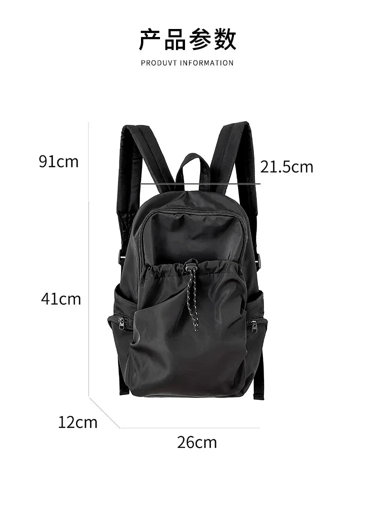 eybag Korean Fashion Commuter Women Backpack LightWeight Nylon Fabric Backpack for Women Causal School Travel Female Small Bag