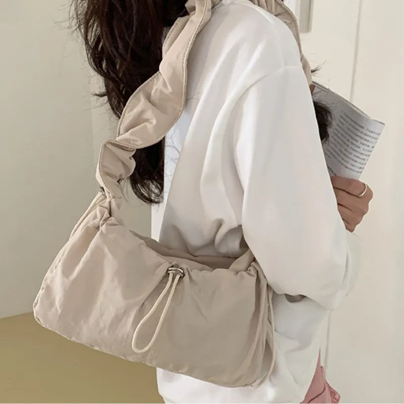 eybag Designer Simple Fashion Nylon Shoulder Bag Vintage Casual Underarm Crossbody Bag Women New 2024 Luxury Handbags High Quality