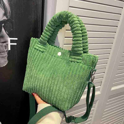 eybag Corduroy Women's Bag Autumn Winter New Soft Handbags Cute Totes Fashion Casual Female Crossbody Shoulder Tote Bags for Women