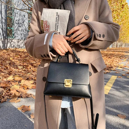 eybag - Retro Handbags For Women Flap Shape Pure Color Shoulder Crossbody Bags With Golden Hasp 2023 Designer Luxury Messenger Bag