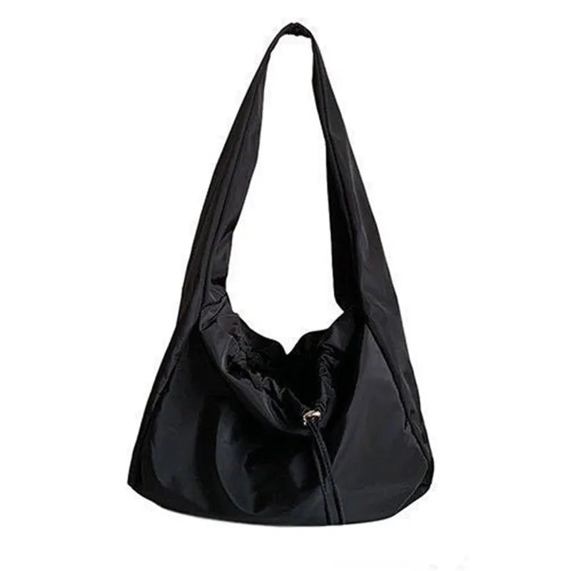 eybag Women Bag New Nylon Bucket Fashion Solid Zipper SOFT Shoulder Bag Purses And Handbags Luxury Designer Black Tote Bag