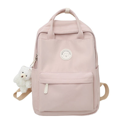 eybag Cool Student Female Fashion Backpack Waterproof Cute Women School Bag Lady Laptop White Book Kawaii Girl College Backpack Travel