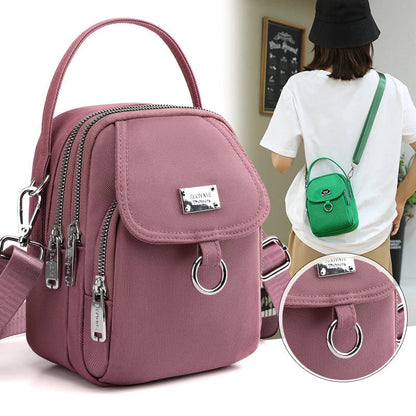 eybag Women's Single Shoulder Bag Fashion Bags High Quality Durable Fabric Female Mini Handbag Phone Pack Zipper Cross-body Backpack