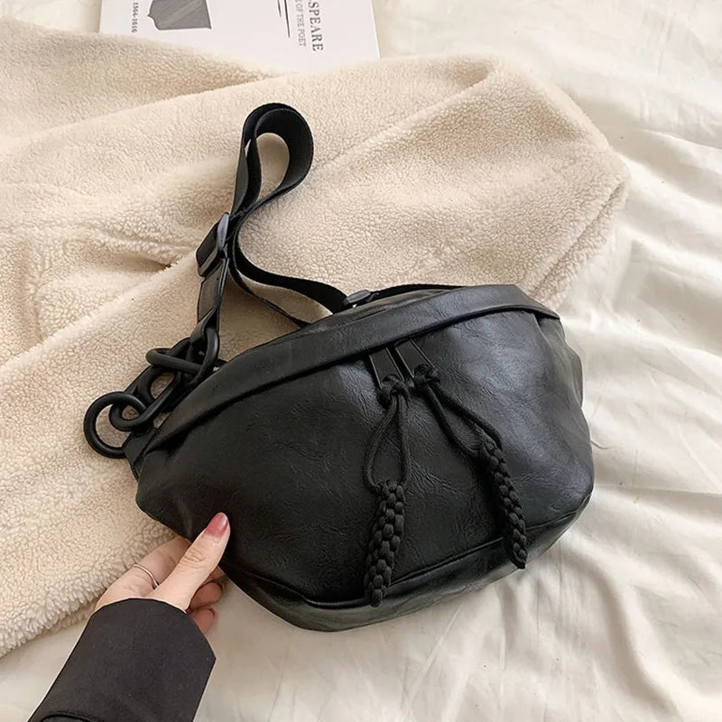 eybag Vintage Crossbody Bags For Women Luxury Designer Handbags Women Bags Solid Leather Women's Chest Bag Female Bag Purse Sac