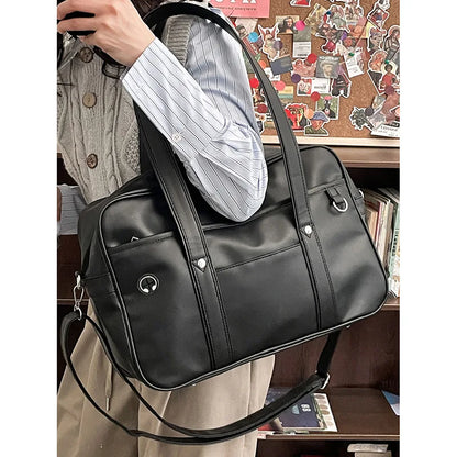 eybag Japanese Style JK Uniform Bag Women Original Design PU Leather Shoulder Bag For Teenage Girls College Crossbody Bags Tote Bolso