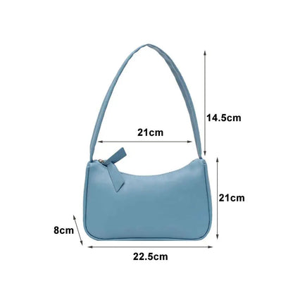 eybag Bag Women Retro Handbag PU Leather Shoulder Totes Underarm Vintage Top Handle Bag Female Small Subaxillary Bags Clutch