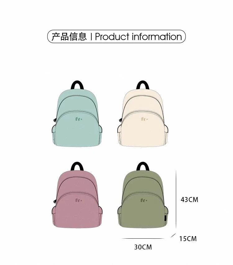 eybag Causal Portable Light Nylon Unisex Backpack Teenager Travel Outdoor Camping Students School Backpack Men Women Commuter Backpack