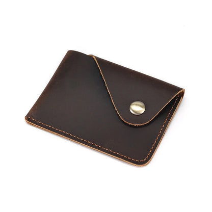 eybag Vintage Cow Leather Credit Card Holder Bank Slim Cardholder Id Card Holders for Men Mini Card Wallet