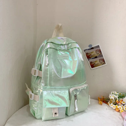 eybag Nylon Women Backpack Girls Teenage Student School Bag Korean Version Middle School Student Travel Laptop Backpack