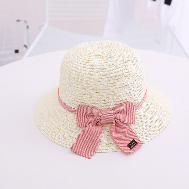 eybag Parent-Child Hat Crossbody Bag For Women Girls Same Paragraph Sun Hat Straw Sun Protection Beach Travel Holiday Parent-Child Cap