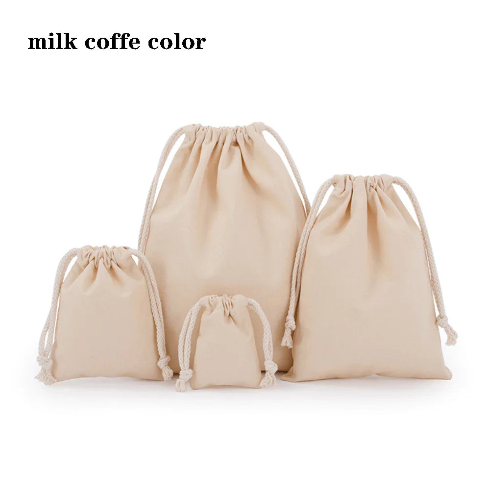 eybag Drawstring bag Cotton Storage organizer Tote Portable Handbags Grocery Shopping Shoulder bags Canvas foldable Travel Storage Bag