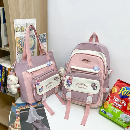 eybag Student Backpack Handbags Set Schoolbag Kawaii High School Students Middle School Elementary Cute Backpacks