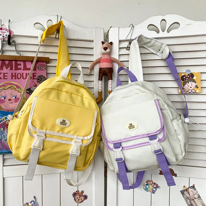 eybag Preppy Style Kawaii Backpack Women Small Nylon School Bags For Teenage Girls New Summer Fashion Backpacks Mochilas Mujer