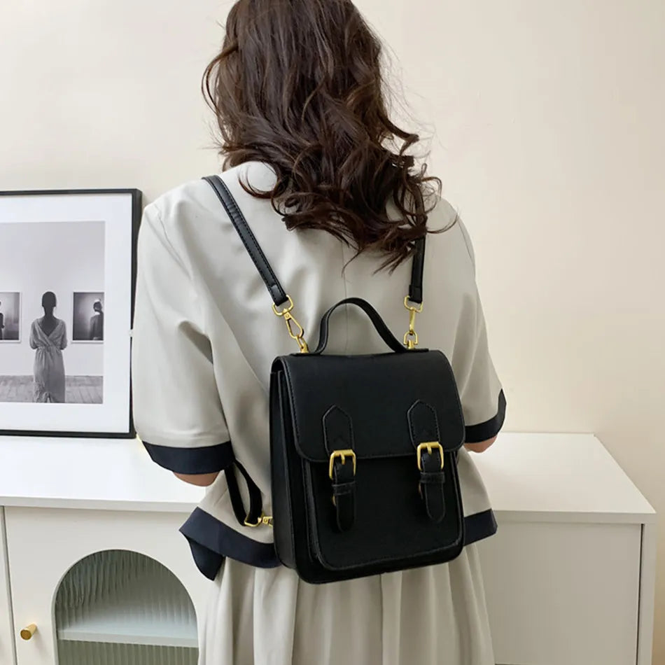 eybag - Elegant Female Tote Mini Bag Multi-purpose High Quality Backpack Women's Designer Handbag Vintage Ladies Shoulder Messenger Bag