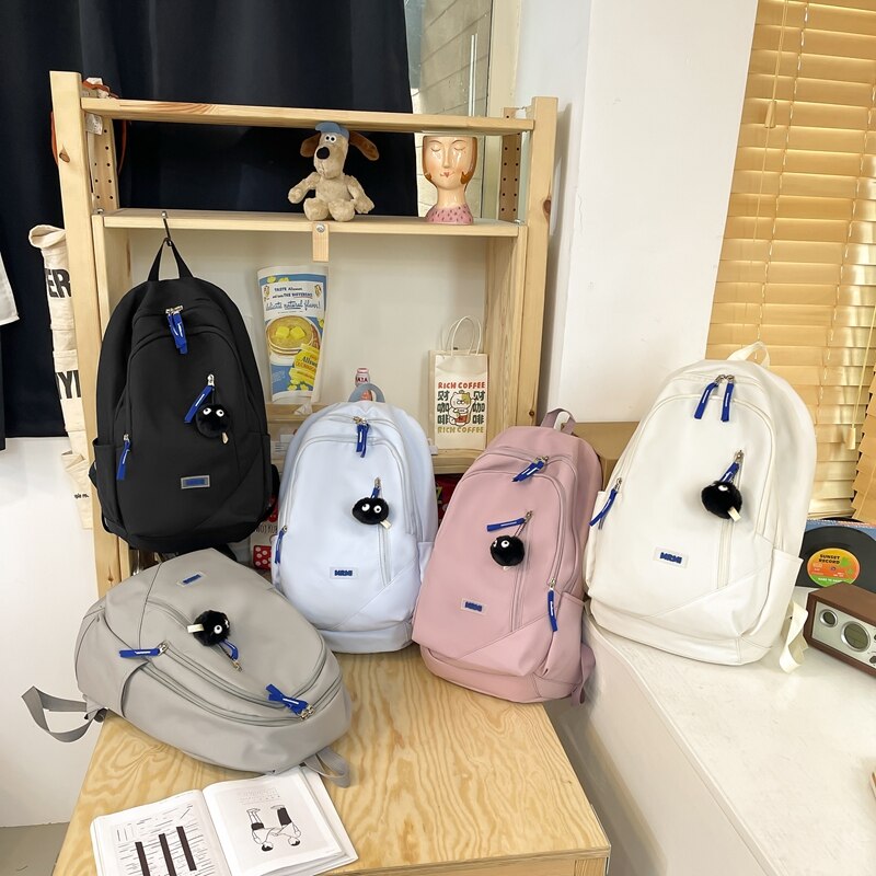 eybag Multi-pocket Women Backpack Female Casual Daily Travel Bag High Quality Schoolbag for Teenage Girls Boys Book Knapsack New