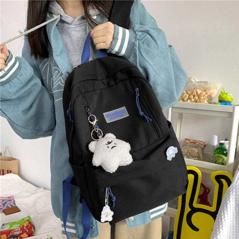 eybag Women Backpack Teenage Girls Laptop Rucksack Student Shoulder School Bag Korean Style Schoolbag Boys Bagpack Mochila