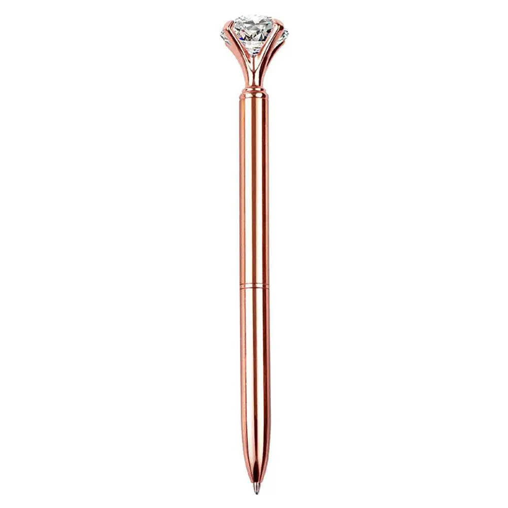 eybag Large Diamond Crystal Pen Ballpoint Pen Student Stationery Office Business Gifts 1.0mm Metal Nib Rhinestone Pen Ball Point Pen