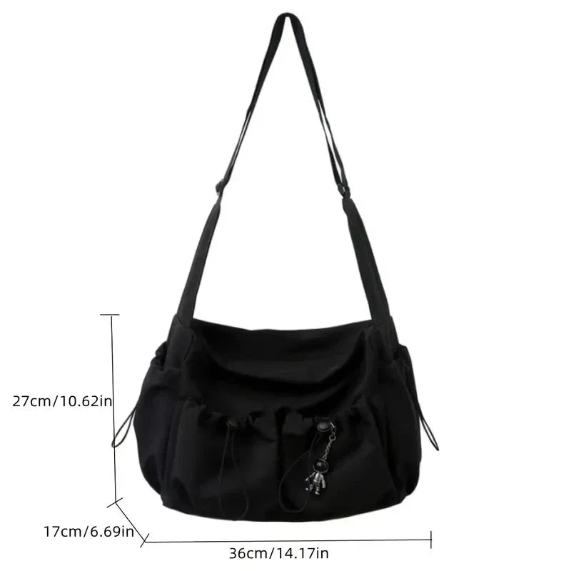 eybag Fashion Crossbody Solid Color Large Capacity Single Shoulder Messenger Bag Women Men Travel School Casual Sport Handbags