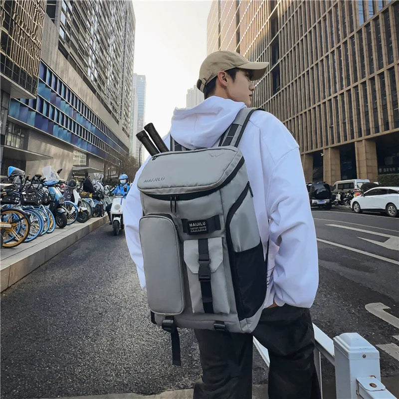 eybag Men Shoulders Backpack Large Capacity Outdoor Waterproof Travel Backpack College Students School Backpack Laptop Backpacks