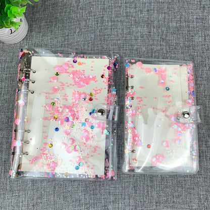 eybag A6 Budget Binder Cover With 10Pcs Transparent Cash Envelopes Waterproof PVC Zippered Cash Bags For Budget