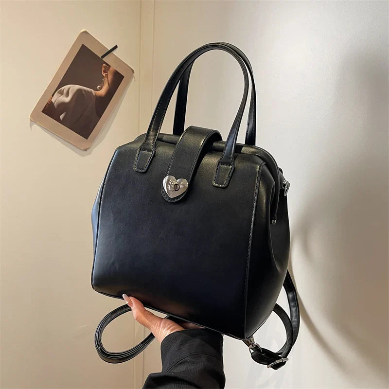 eybag High-end Texture Retro Women's Backpack 2024 New Backpack Fashion Work Crossbody Bag Handbag