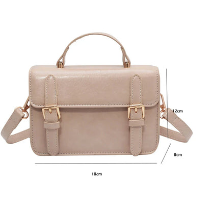 eybag Retro Bag Women's New Fashion Messenger Bags Design Chic Shoulder Bag All-Match Solid Small Square Bags