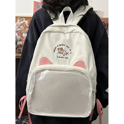 eybag Japanese Kawaii Itabag For 20cm Doll School Bags For College Student Backpack Women Cat Ears Lovely Backpacks Mochilas Mujeres