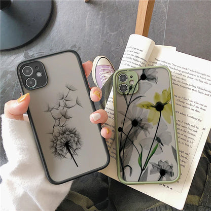 eybag Simple daisy flower Phone Case For iPhone 15 13 12 11 Pro Max 14 Plus 12 13 Mini XS X XR 7 8 Plus SE 2020 Shockproof Back Covers