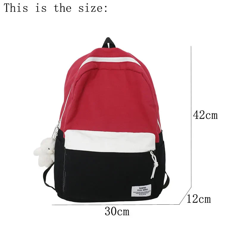 eybag Patchwork Color School Backpack New Schoolbag For Teenage Girls Boys Mochila Casual Woman Man Travel Rucksack Bagpack