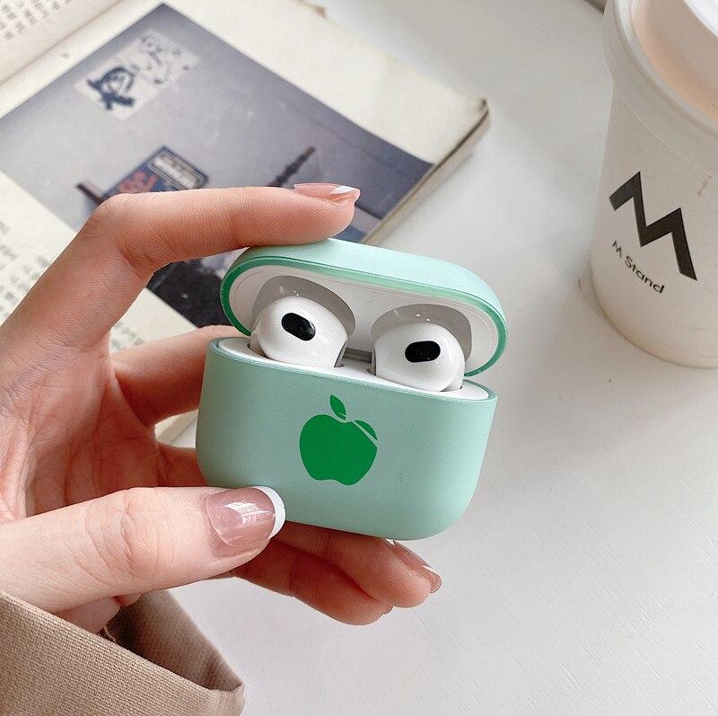 eybag Cute Solid Color Earphone Case For AirPods Pro 3 2 1 Cases Hard PC Luxury Matte Texture Protective Cover for airpod case