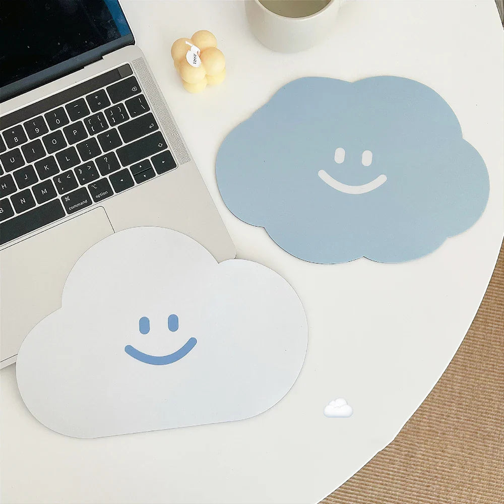 eybag Kawaii Cloud Mouse Pad Cute Desk Mat Waterproof Non Slip Insulation Pad Korean Stationery Table Mat Coster Office Supplies