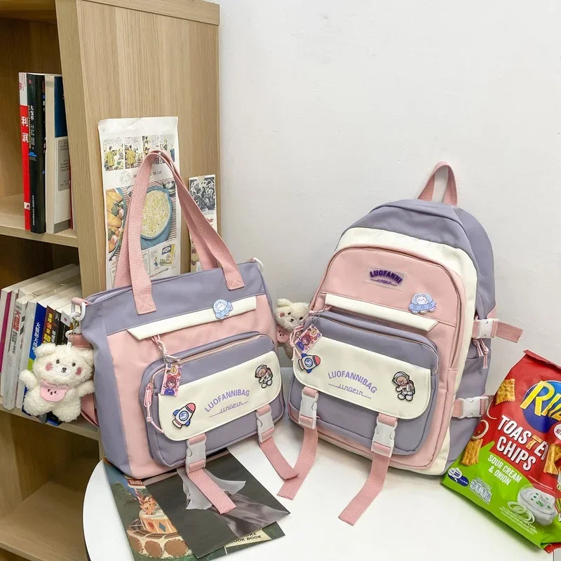 eybag Student Backpack Handbags Set Schoolbag Kawaii High School Students Middle School Elementary Cute Backpacks