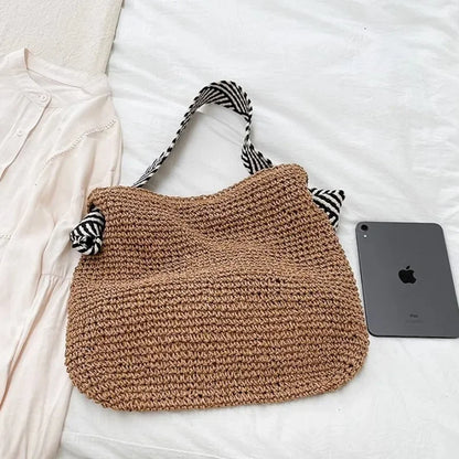 eybag Fashion Summer Straw Crossbody Bag Women Beach Holiday Shopping Woven Shoulder Handbag Messenger Purses for Women Bags