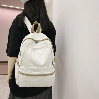 eybag Vintage Canvas Brand Men Backpack Female Retro Travel Book Bag Girl Boy Laptop Student Fashion Women College School Bags