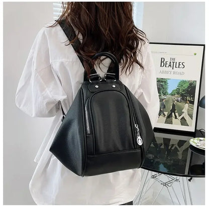 eybag Commuter Simple Solid Color Backpack for Women Light Fashion Versatile Multifunctional Crossbody Bag Shoulder Bag for Girls Ins