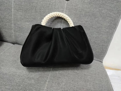 eybag Fashion Pearl Handle Women Dinner Clutch Purse Handbags Luxury Design Ladies Square Shoulder Bags Female Small Messenger Bag