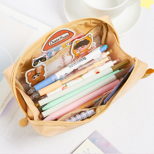 eybag Pencil Cases For Girls Large Capacity Pencil Pouch Soft Estuches Escolares Trousse Scolaire Korean Stationery Cute Pencil Case